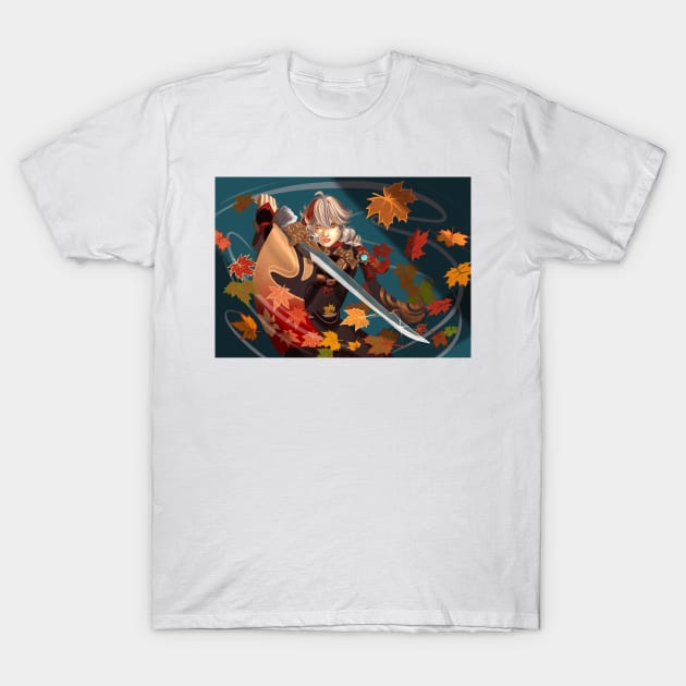 Kaedehara Kazuha Genshin Impact T-Shirt by SosiCreatesArt